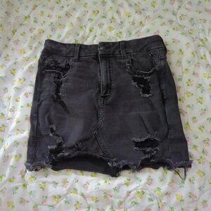 Black denim skirt by American Eagle